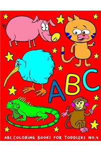 ABC Coloring Books for TODDLERS No.4