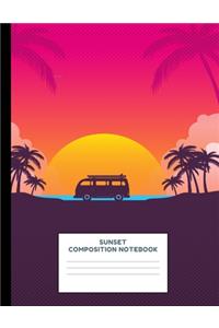 Sunset Composition Notebook