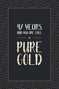 47th Birthday Notebook