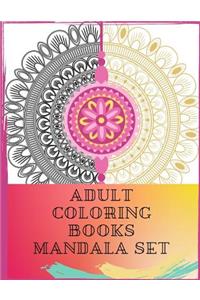 Adult Coloring Books Mandala Set