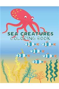 Sea Creatures Coloring Book