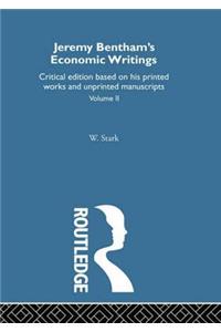 Jeremy Bentham's Economic Writings