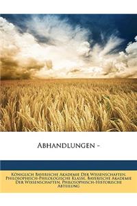 Abhandlungen -