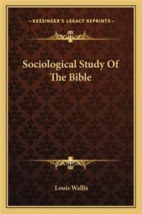 Sociological Study of the Bible