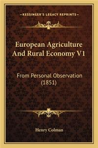 European Agriculture and Rural Economy V1