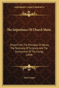 Importance Of Church Music