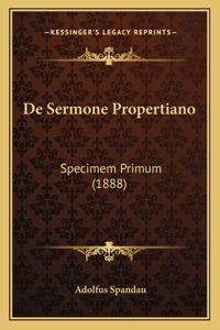 De Sermone Propertiano