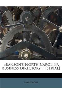 Branson's North Carolina Business Directory ... [Serial]