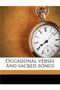 Occasional Verses and Sacred Songs
