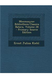 Mnemosyne: Bibliotheca Classica Batava, Volume 28