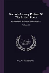 Nichol's Library Edition Of The British Poets