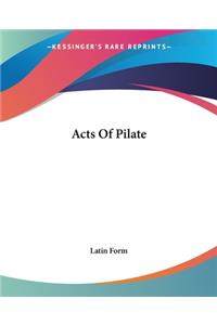 Acts Of Pilate