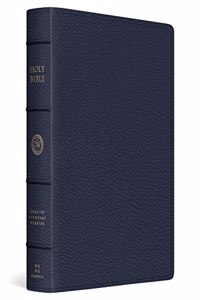 ESV Heirloom Single Column Legacy Bible (Goatskin, Blue)