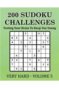 200 Sudoku Challenges - Very Hard - Volume 5