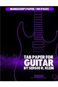 TAB Paper for Guitar