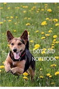 Dot Grid Notebook Dog: 110 Dot Grid Pages