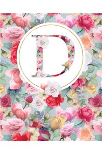 Letter D Lined Journal