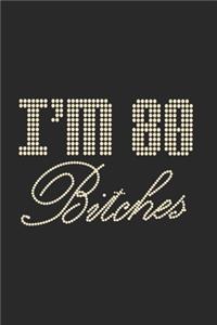 I'm 80 Bitches Notebook Birthday Celebration Gift Lets Party Bitches 80 Birth Anniversary