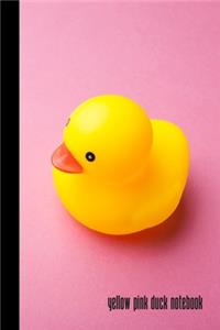 yellow pink duck notebook