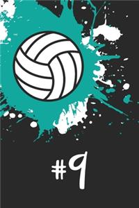 #9 Volleyball Notebook