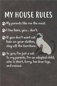 My House Rules Notebook Journal