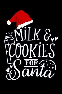 milk and cookies for santa