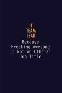 IT team lead Because Freaking Awesome is not An Official Job Title