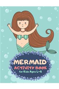 Mermaid Activity Book for Kids Ages 4-8