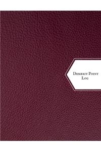 Demerit point log