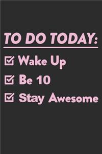 10 Year Old To Do List