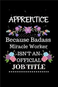 Apprentice Because Badass Miracle Worker Isn't an Official Job Title