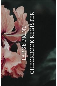 Large Print Checkbook Register