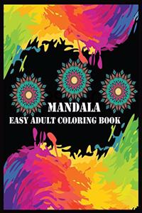 Mandala Easy Adult Coloring Book