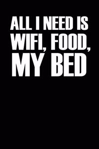 All I Need Is Wifi Food My Bed