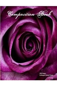 College Ruled Composition Book 200 Pages