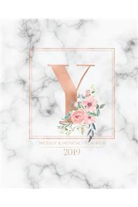 Weekly & Monthly Planner 2019