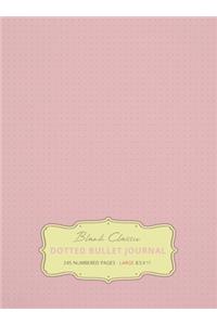 Large 8.5 x 11 Dotted Bullet Journal (Light Pink #18) Hardcover - 245 Numbered Pages