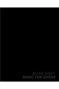 Blank Sheet Music for Guitar