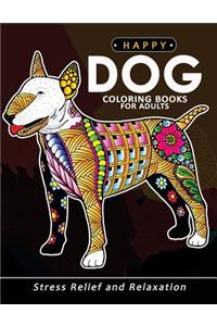 Happy Dog Coloring books for adults