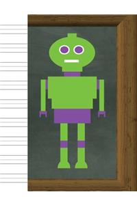 Handwriting: Penmanship Practice Paper Notebook for Writing Letters & Words - Cursive Script & Print Manuscript Alphabet - 8.5" X 11" - 100 Pages - Green Robot Cover: Penmanship Practice Paper Notebook for Writing Letters & Words - Cursive Script & Print Manuscript Alphabet - 8.5" X 11" - 100 Pages - Green Robot C