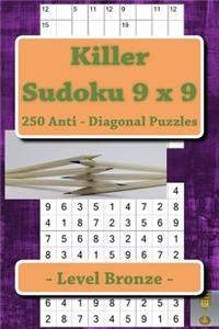 Killer Sudoku 9 X 9 - 250 Anti - Diagonal Puzzles - Level Bronze