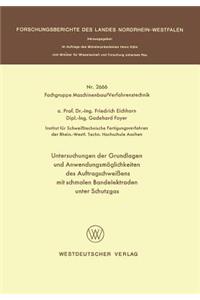 Untersuchungen Der Grundlagen Und Anwendungsmöglichkeiten Des Auftragschweißens Mit Schmalen Bandelektroden Unter Schutzgas