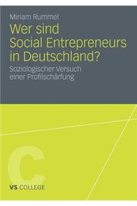 Wer sind Social Entrepreneurs in Deutschland?