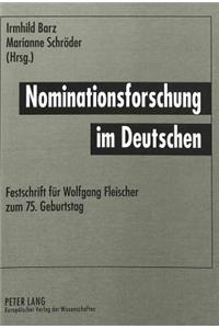Nominationsforschung Im Deutschen
