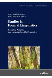 Studies in Formal Linguistics