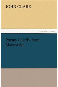 Poems Chiefly from Manuscript