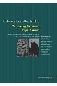 Vorlesung, Seminar, Repetitorium