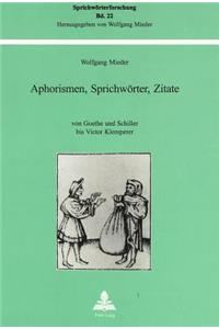 Aphorismen, Sprichwoerter, Zitate