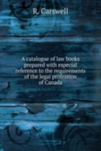 catalogue of law books prepared