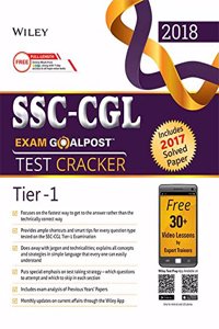Wiley SSC - CGL Exam Goalpost Test Cracker, Tier - 1, 2018